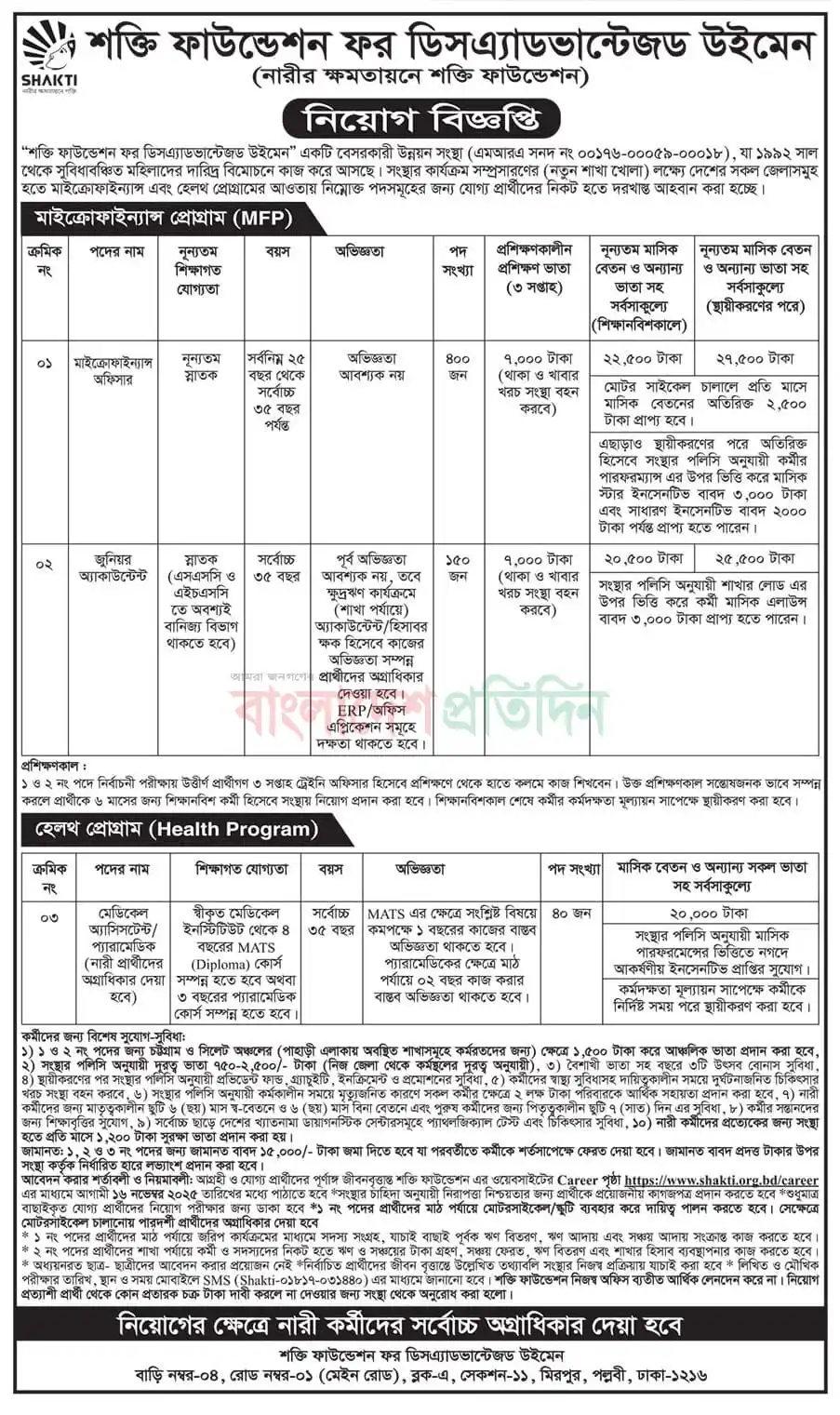 shakti-foundation-job-2025